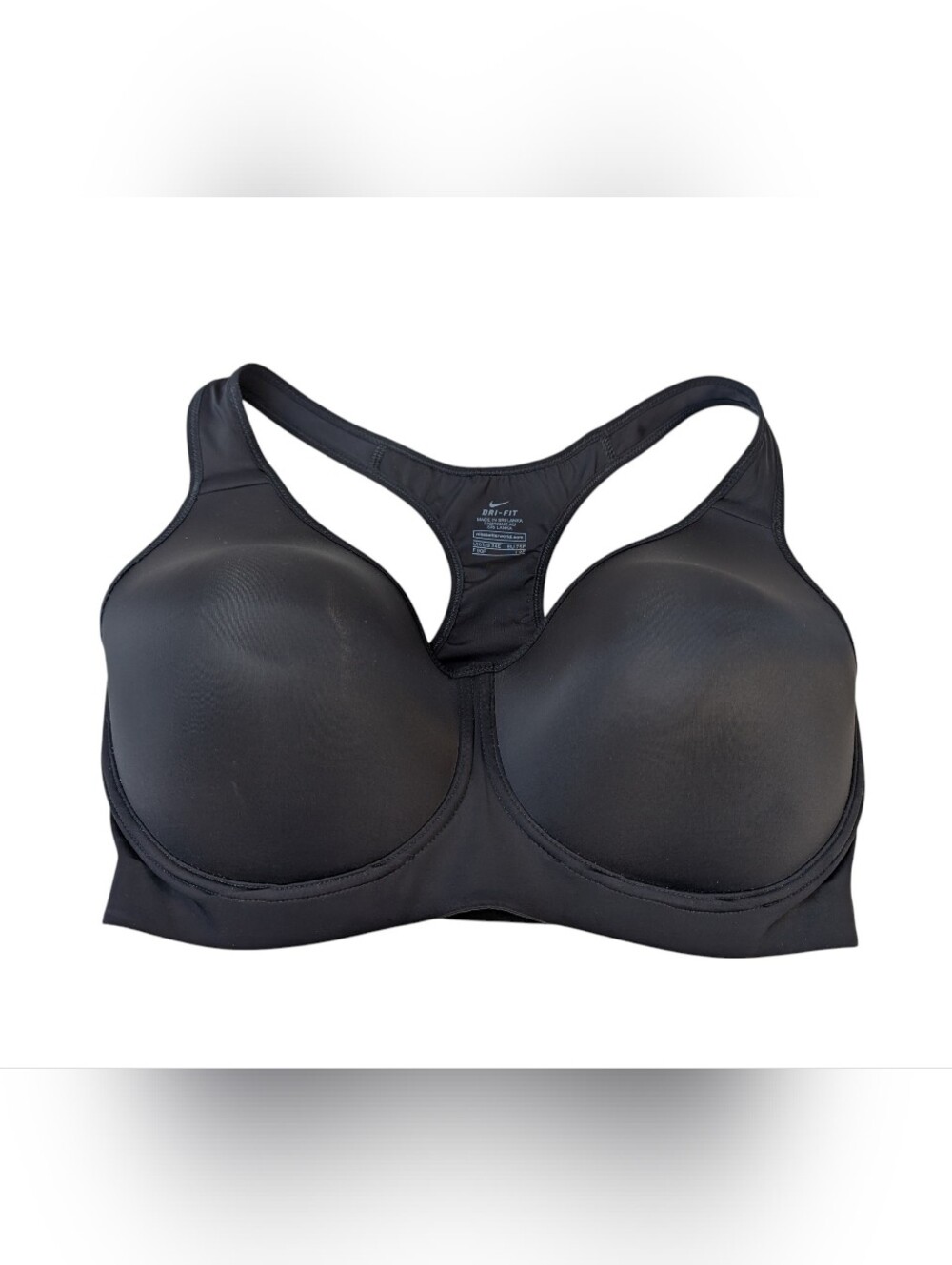 Nike Pro Rival Dry-Fit Sports Bra Black Size 34E
